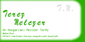 terez melczer business card